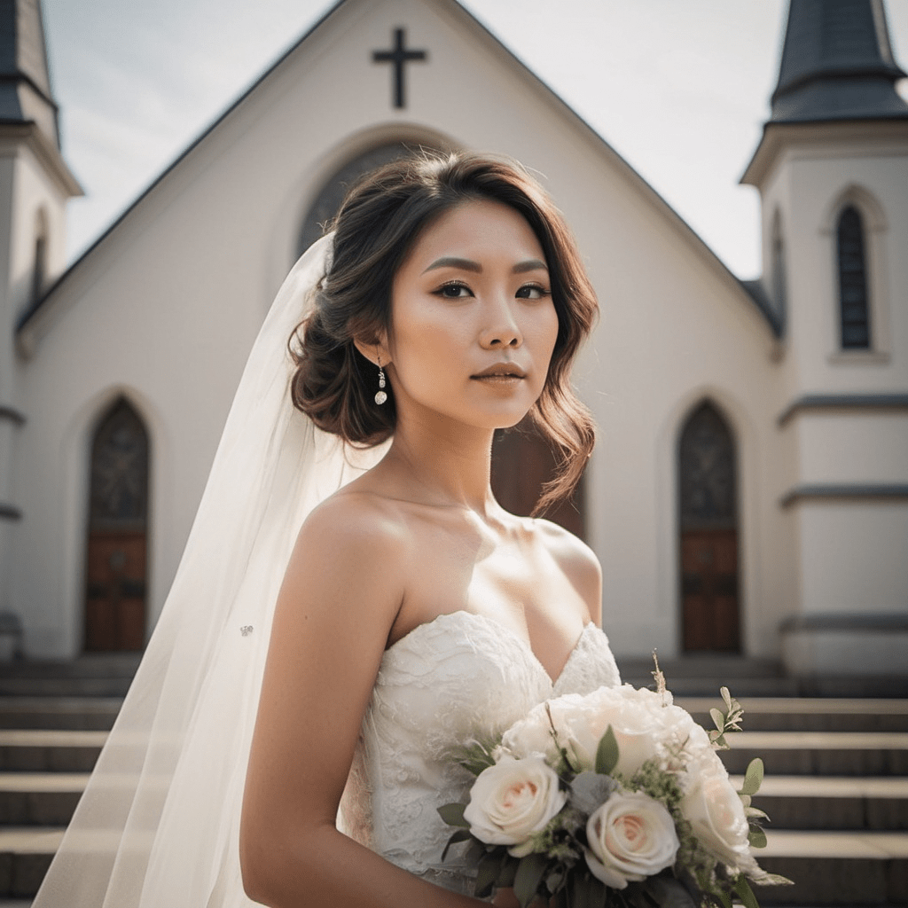 asian bridal hairstyle updo